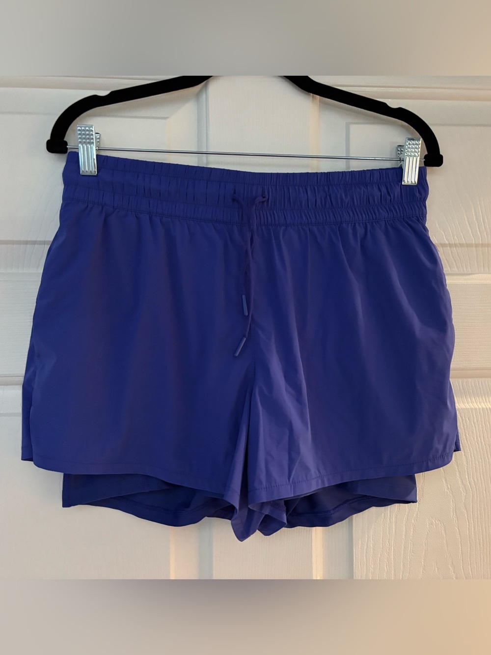 Spyder purple athletic gym shorts with attached liner & phone pocket! $70 - M